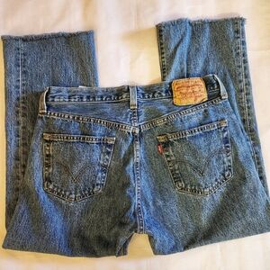 VINTAGE 510 BUTTON FLY LEVI'S cropped 90's size 33